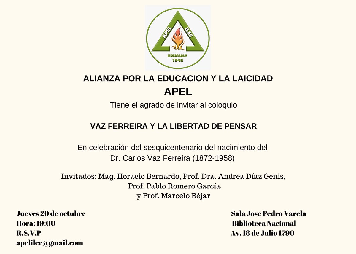 Jgarchitorena's tweet photo. Una invitación a volver a Carlos Vaz Ferreira a 150 años de su nacimiento, un 15 de octubre de 1872👇 https://t.co/rEUHwqQ842