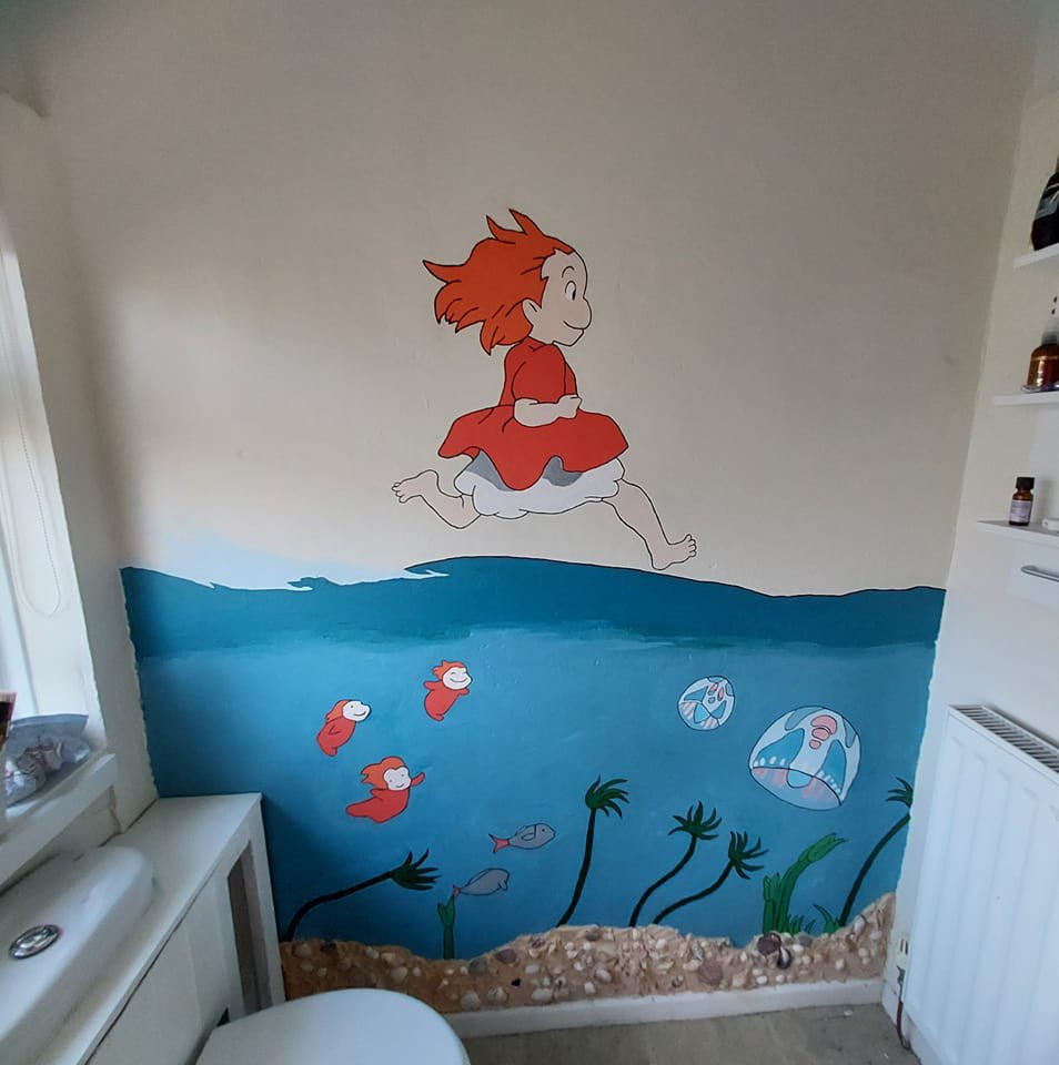 Studio Ghibli on Twitter: "Ponyo bathroom wall is so beautiful https ...