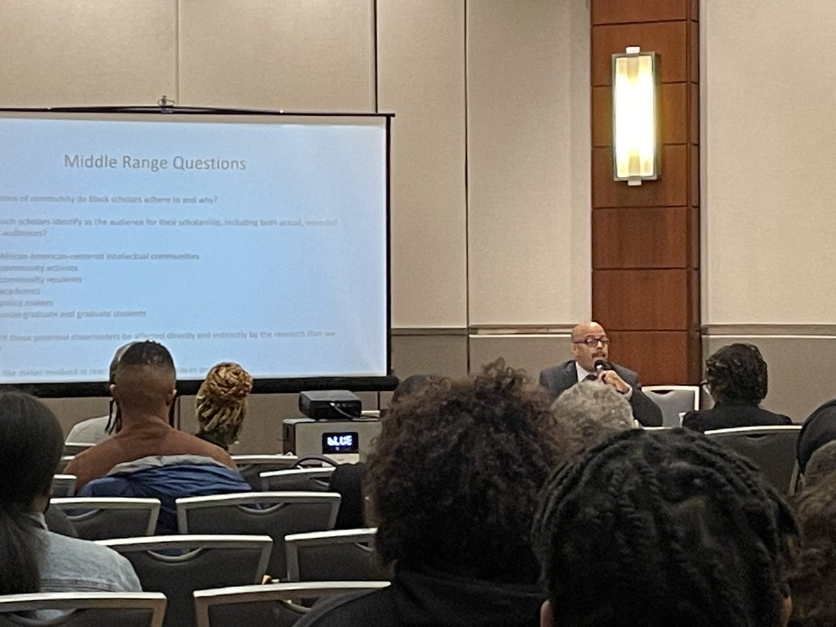 Incoming <a href="/ABSociologists/">Association of Black Sociologists</a> president Alford Young giving his vision for next year #ABSOC2023

#ABSOC2022 #BlackSocLegacy