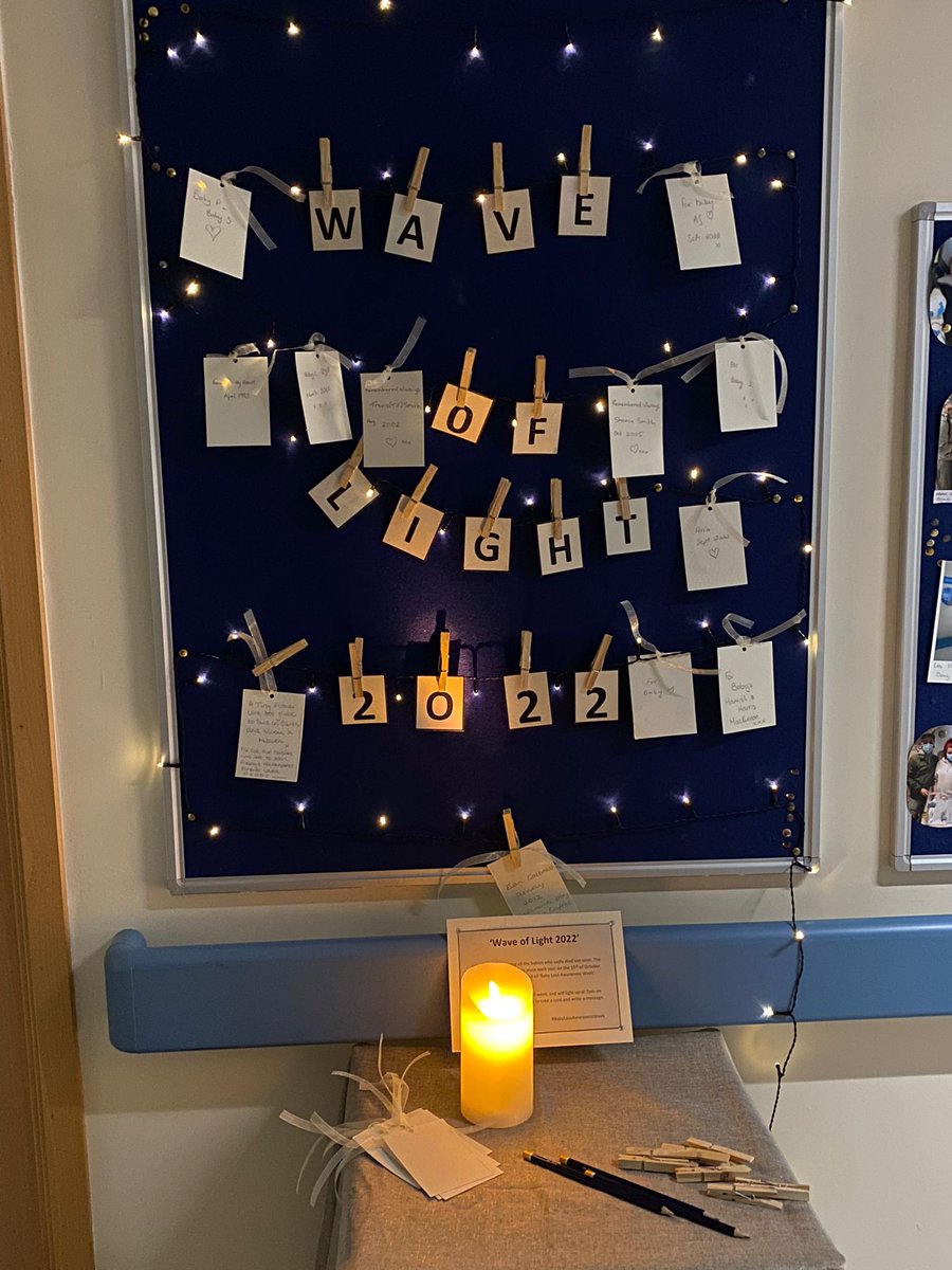 In memory of every baby born to soon or to precious for this earth…. We remember every single one of you. All staff of Ayrshire and Arran Women and Children’s services are thinking of you. #BLAW2022 #babylossawarenessweek #babyloss #pregnancyloss #WaveofLight2022