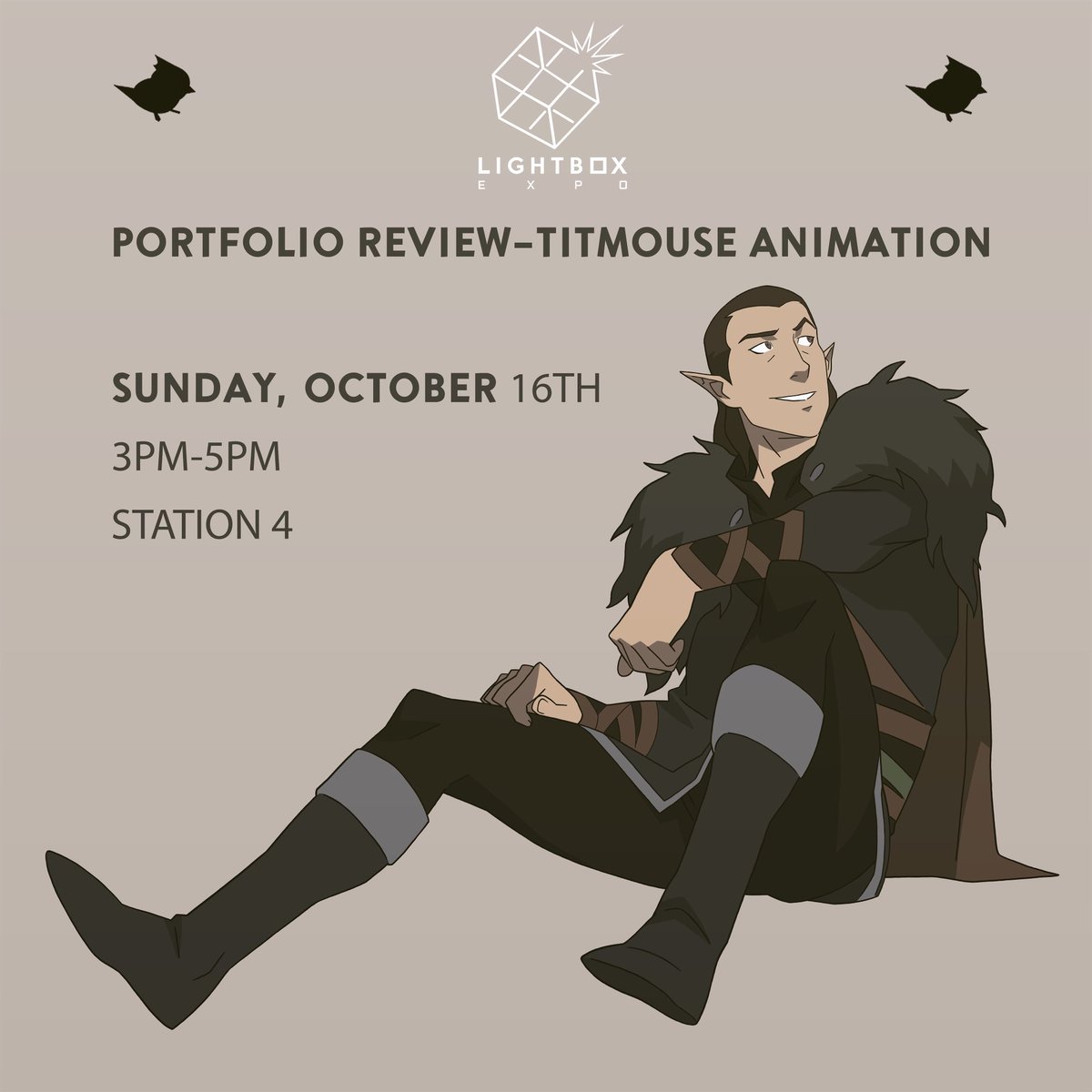 I’ll be reviewing character design portfolios on behalf of @TitmouseInc at Lightbox Expo Sunday, October 16th from 3pm-5pm at station 4. This review is specifically for Character Design portfolios only. Bring your art and please wear a mask. Hope to see you there! #lbx2022