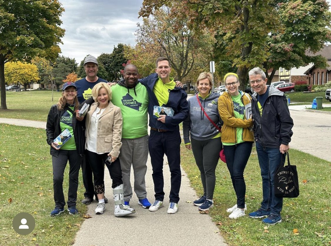 Overwhelming support for <a href="/keaninloomis/">Keanin Loomis</a> at the doors today. #HamOnt #ChangeComesOct24