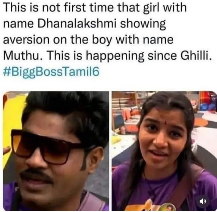 Troll_BiggBoss's tweet photo. Muthu's are meant for heartbreak 💔

#BiggBossTamil #BiggBossTamil6 https://t.co/i6XJyVkBUz