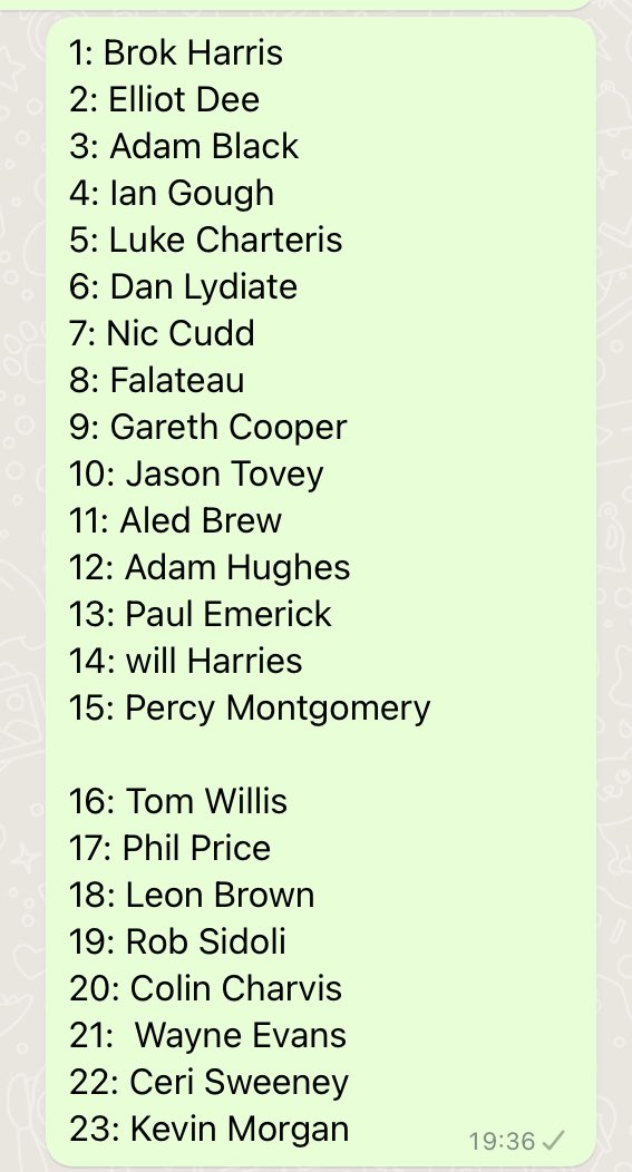 MattWill8's tweet photo. Approaching 20 years of @dragonsrugby … here’s the first draft All time XV from a partly informed WhatsApp chat. 

Thoughts @thepaulwilliams @DragonsOffic_SC @_MarkJones https://t.co/zKOjg7yXih