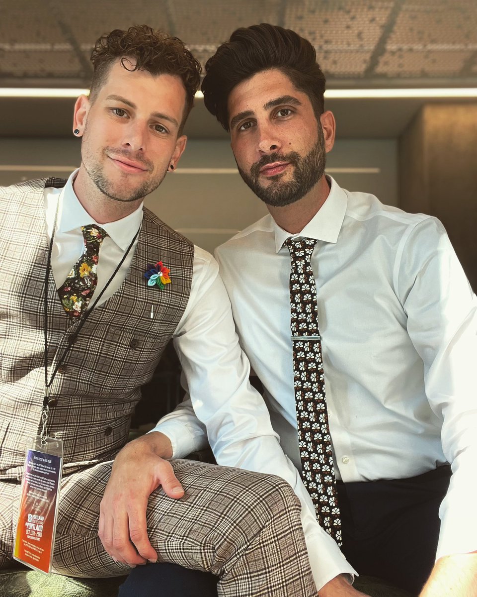 DustyRayBottoms's tweet photo. We’re here in Portland looking cute n all! 😍😍😍 love my man @sirmarcsinger and his endless love and support! Proud he’s a producer and lended his eye on @conversionmovie ! What an exciting day! Can’t wait to celebrate tonight! #conversionmovie #gaygaygaygaygay #husbands https://t.co/EvmGg1yy6C
