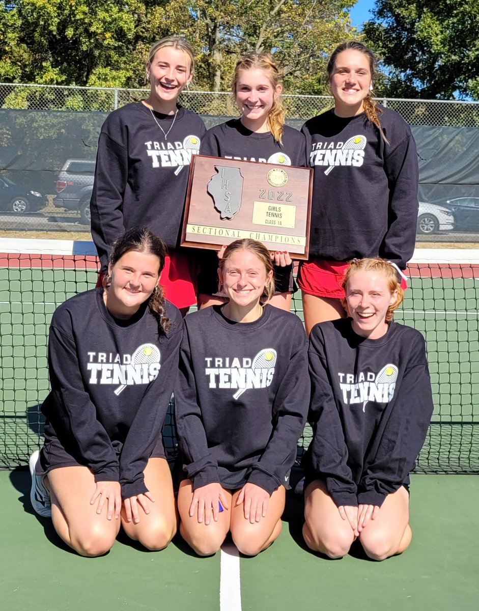 tennis_triad's tweet photo. 2022 IHSA Class A Sectional
Final Team Standings.

1. Triad (36)🗡
2. Althoff (15) ⚔️
3. Civic Memorial (12)🦅
4. Father McGivney (11)🦅
5. Marquette (10)🚣🏻‍♂️
6. Bunker Hill (4)🇺🇲
6. Metro-East Lutheran (4)🗡
6. Roxana (4)🐚
6. Wood River (4)👷
10. East St. Louis (0)✈️ https://t.co/r1B05X8B0Z