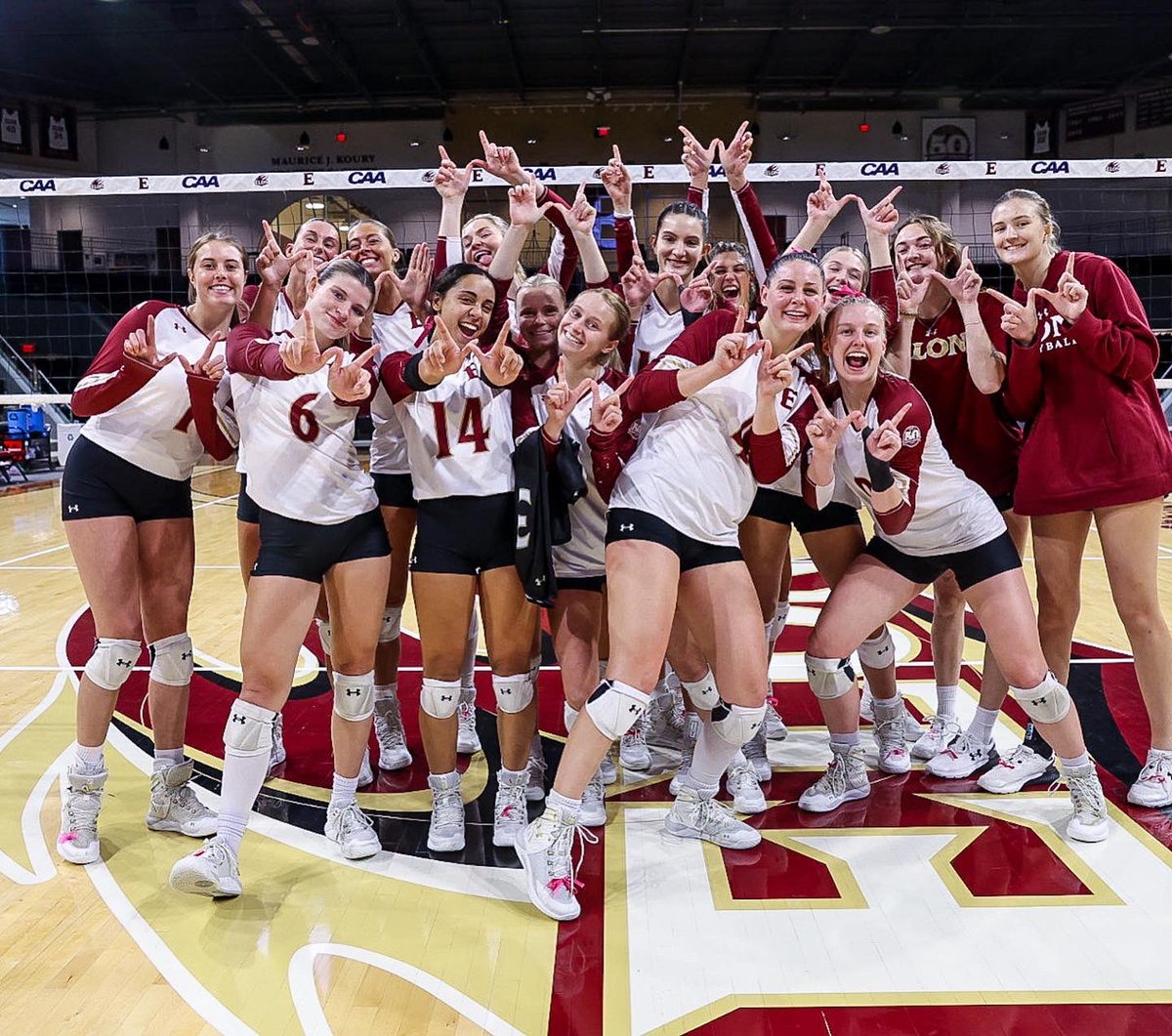 Celebrate if you are the only team in the country with a win against Towson! 😉 

#PhoenixRising #ElonVB