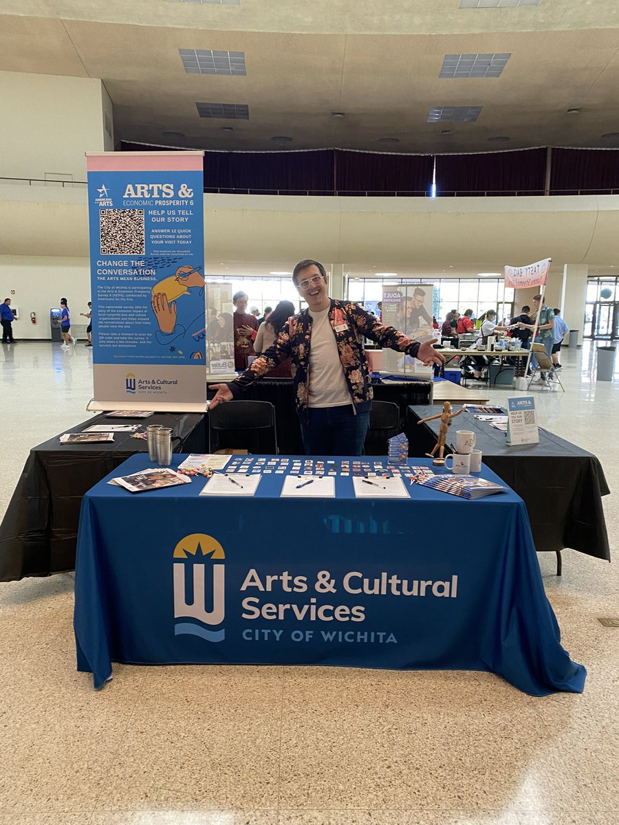 ICTArtsCouncil's tweet photo. We're getting set up at the @WichitaAsianFes! Come see us & learn about the AEP6 survey from @Americans4Arts helps show the year-round impact the arts have on our community.
#wichita #publicart #ictarts #community #events #culturalarts #diversity #ilovewichita #artsed https://t.co/QwzU05sZtT