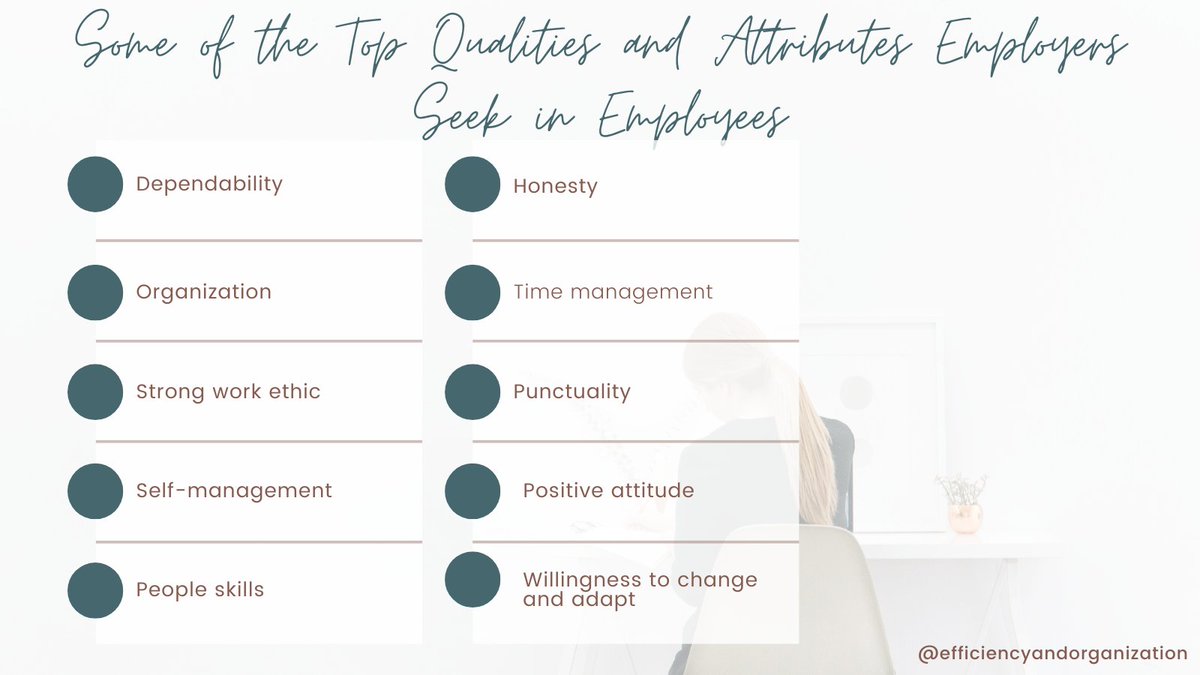 DrRHernandez's tweet image. What employers seek from employees...

efficiencyandorganization.com/career

#employeetips
#employeetip
#greatemployees
#evaluations