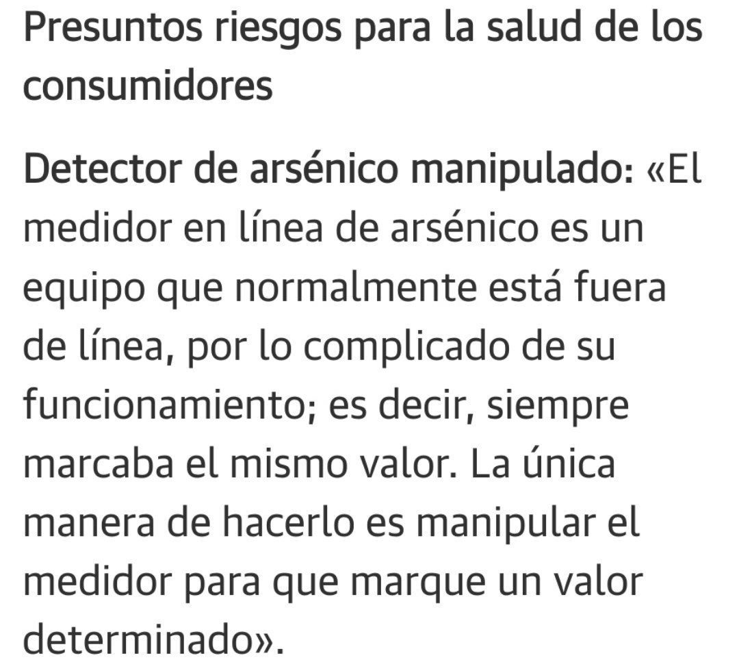 salvemosMontana's tweet photo. ...directivo de #ExtremaduraNewEnergies e #InfinityLithium . La prensa se hizo eco de la manipulación del control de arsénico en el agua, agua que terminaba en el grifo de los ciudadanos (adjuntamos foto de una sección del artículo).

🧐Ya hemos advertido en muchas ocasiones... https://t.co/bHWWfw9BDX