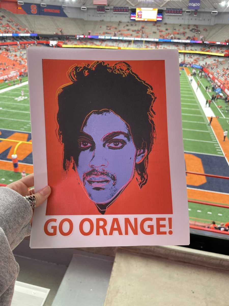 CeceKersten's tweet photo. #CuseGameDay @SCOTUSblog #cusepromos
“JUSTICE THOMAS: Oh, I'm just waving it in the -- I'm waving it during the game with a big Prince face on it, Go Orange!” https://t.co/05bKdAayX9