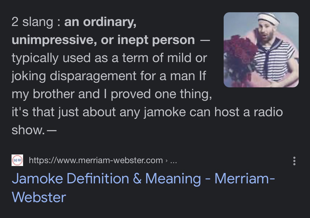 samantha on Twitter "I was today years old when I learned the definition of the word jamoke and