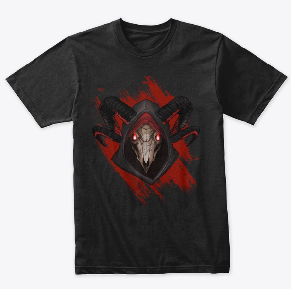nightmaresedge1's tweet photo. Alright, Crawlers! This'll be the last merch post for a bit!

After some feedback (thank you) and playing around, this is what we got! 

https://t.co/Eovsmiy3Hz

Front and back! https://t.co/qMw9z0mozB