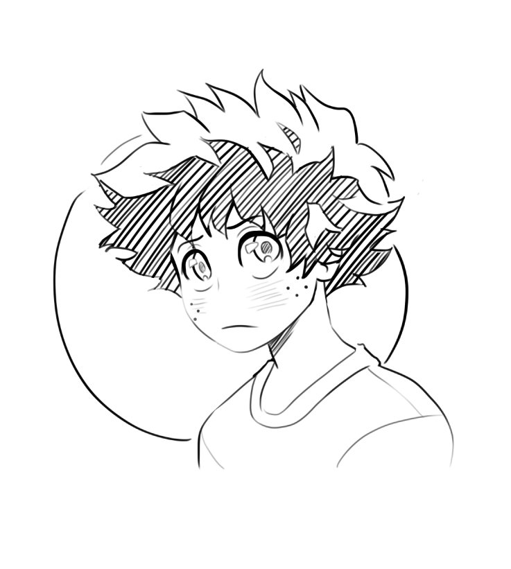 Midoriya is my go-to to doodle