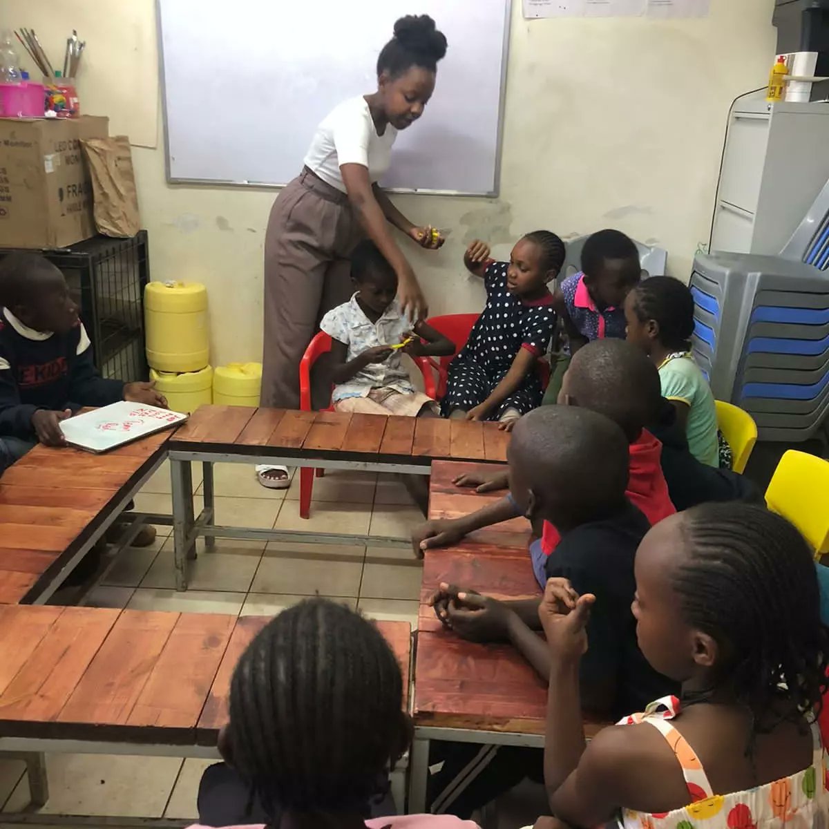 FanikishaElimu's tweet photo. Today's play based literacy activities with our students to promote their reading and writing skills while having fun at the same time📚  Thank you @lalhschke for your support #earlyliteracy #KenyaReimaginED https://t.co/1nz9SyoXjF