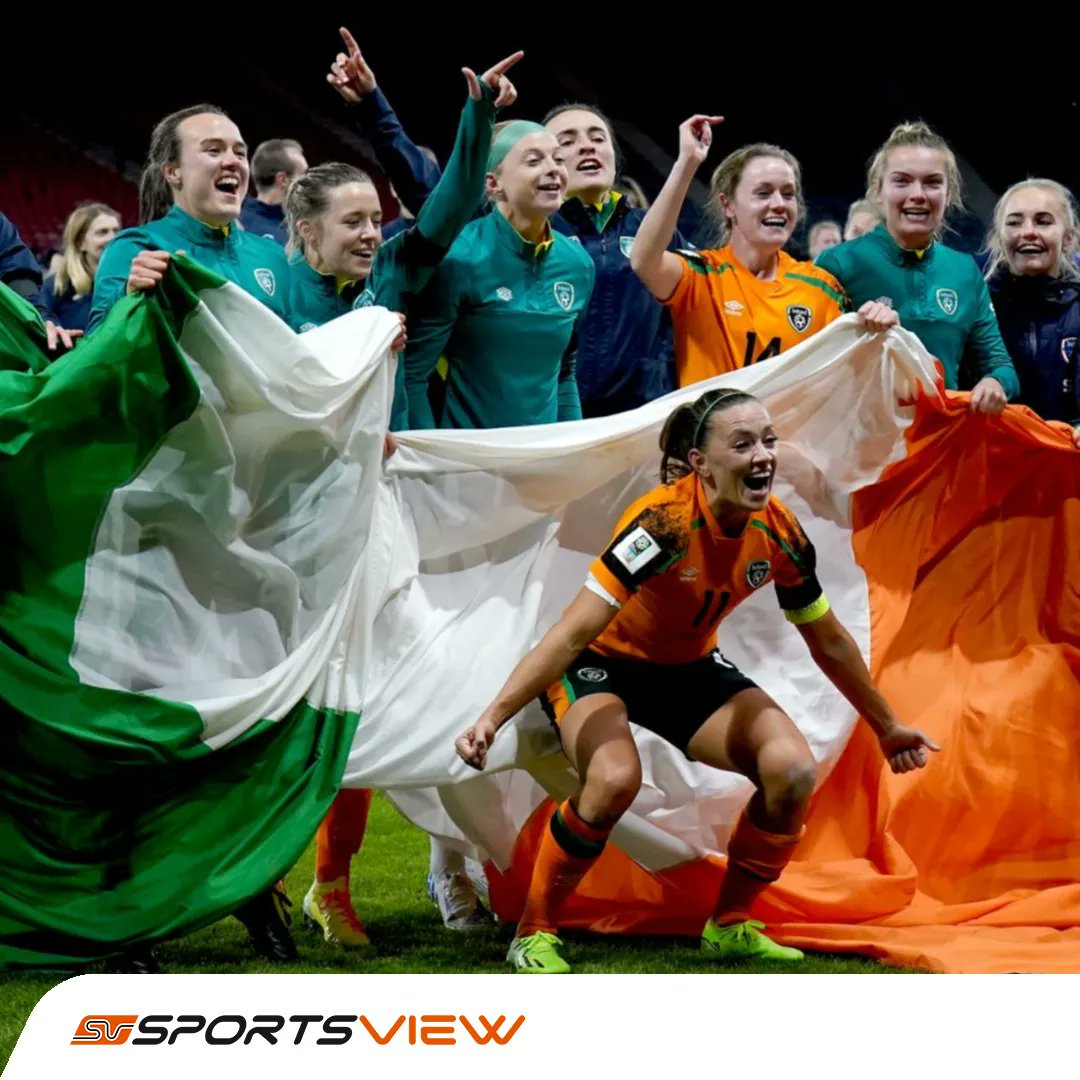 𝗧𝗛𝗘 𝗙𝗜𝗥𝗦𝗧 𝗪𝗢𝗥𝗟𝗗 𝗖𝗨𝗣 𝗙𝗢𝗥 𝗜𝗥𝗜𝗦𝗛 𝗪𝗢𝗠𝗘𝗡'𝗦 𝗙𝗢𝗢𝗧𝗕𝗔𝗟𝗟! 🇨🇮
Last Tuesday the Irish football players, users of SPORTSVIEW, qualified for a World Cup for the first time. The 1-0 victory was enough for a place in the tournament. Well done ladies! 🍀🎥