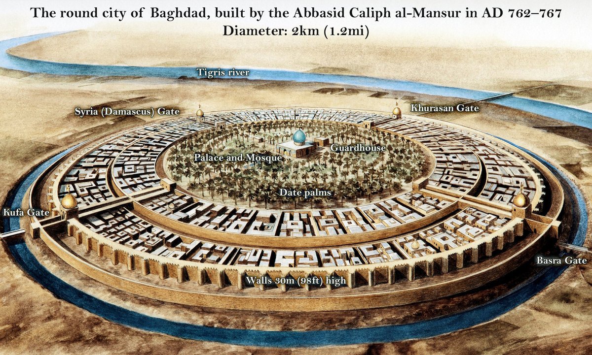 Baghdad, 8th century AD. Illustration: Stock Image &amp; Alamy.