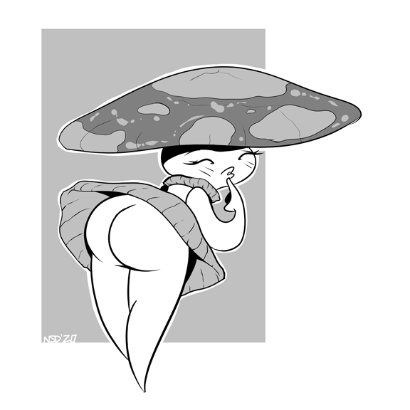 NSDIllustration's tweet photo. I heard that it's National Mushroom Day! Well then.... https://t.co/p9AAtlNDyt