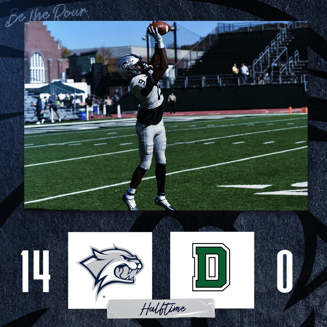 Max Brosmer threw for one TD and ran for another as we take a 14-0 lead into halfitme of the Granite Bowl. Bush, Kvietkus and Toscano lead our D with 3 tackles each. #GraniteStrong #CatJui23 😼🧃 Game Day Central ➡️ bit.ly/3Vnn0dg