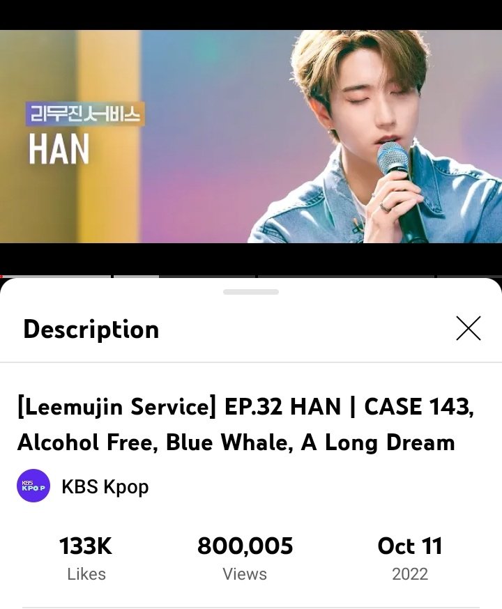 HAN's Leemujin Service episode surpassed 800k views!

Next 🎯: 900k

📎youtu.be/OE9BfiiMSrU

#HAN #한 #ハン <a href="/Stray_Kids/">Stray Kids</a>