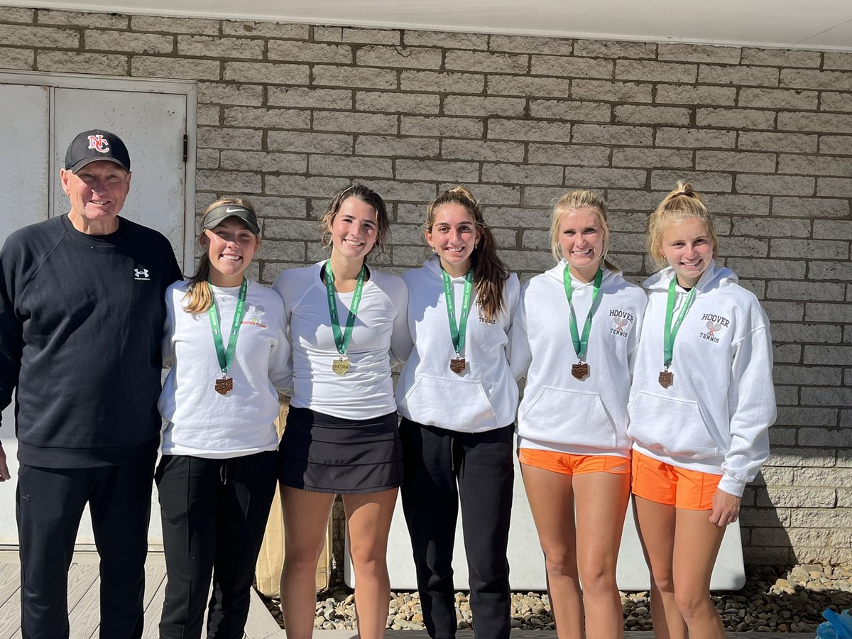 nchoovervikings's tweet photo. District Tennis Results:
Congratulations to a school record 5 state qualifiers to the state tennis tournament next weekend in Mason.  
Tess Bucher - District Singles Champion
Cecilia Holben &amp; Bridget Fink - 3rd  Place Doubles
Angelina Koinoglou &amp; Claire Wood - 5th Place Doubles https://t.co/lz67SNu4vs
