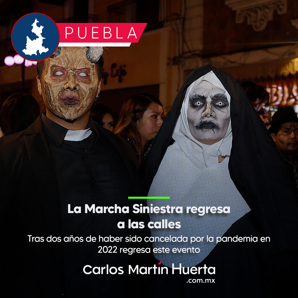 carlosmartinh's tweet photo. 😱Este evento en el que la gente se viste de su personaje de terror favorito regresa a Puebla. Será el próximo 29 de octubre a las 19:00 hrs. Recorrerán calles de Puebla iniciando en el monumento a Juarez hasta llegar al Zocalo https://t.co/1p9pSVj0Su