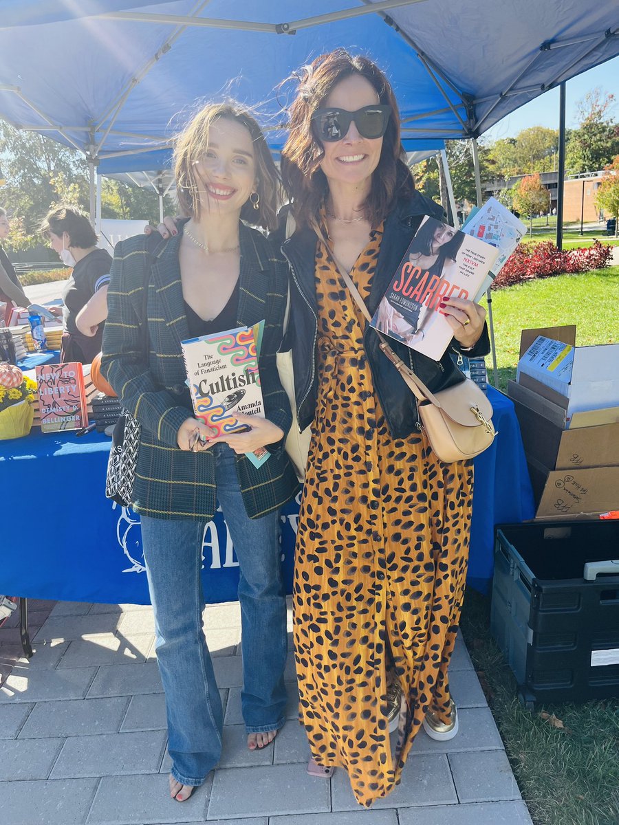 We are re-united! Love this ridiculously intelligent and funny woman! Thrilled to be on a panel with her @FallfortheBook today! @AmandaMontell