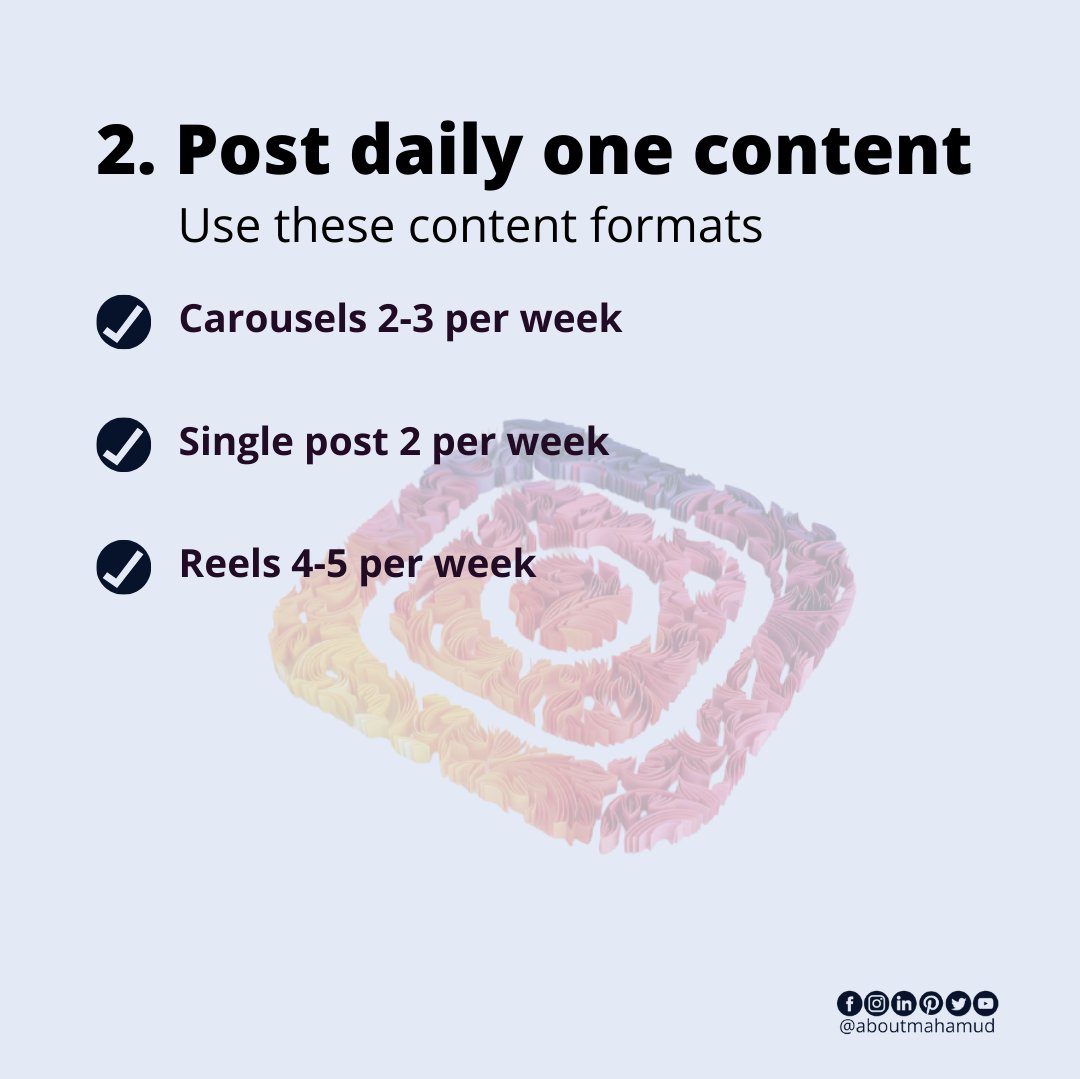 🔝Grow on Instagram like professionals📈

⏩Note: Everyone wants to grow on Instagram or on Social Media and the best way is to grow organically

So that you can maintain your brand as well... 😍

⏩We shared our secret strategy which we follows as well to Grow.

#Ilove #Dhaka