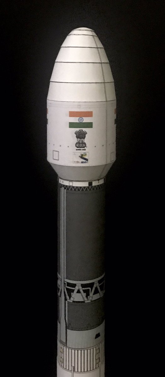 Axm61's tweet photo. For India rocket fans, here’s the GSLV MKII F10 model. This one has the first 4 m diameter ogive! MkIII OneWeb is coming soon! https://t.co/kejeLhb1DE https://t.co/FwamvU67QK