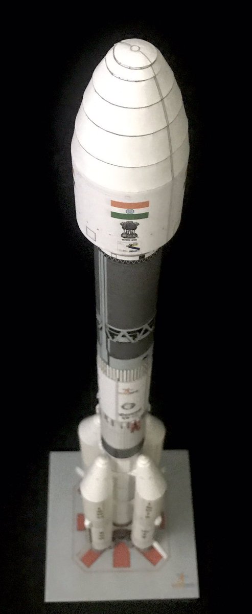 Axm61's tweet photo. For India rocket fans, here’s the GSLV MKII F10 model. This one has the first 4 m diameter ogive! MkIII OneWeb is coming soon! https://t.co/kejeLhb1DE https://t.co/FwamvU67QK