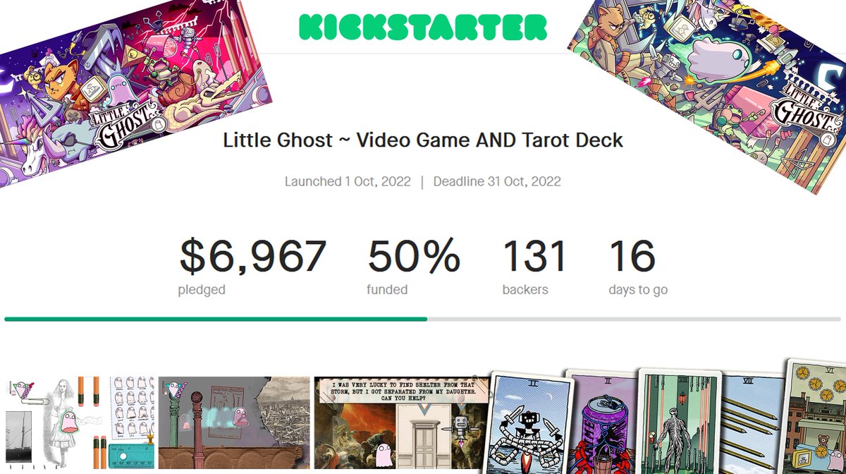 50% Funded makes one hell of a #screenshotsaturday!👀 
Get in now, only two weeks left!!⏰

#indiegame #metroidvania #puzzle #platformer #indiedev #gamedev #tarot #tshirt #tshirtdesign #kickstarter #tarotcards #mixedmedia #pcgame #twitchstreamer #spookyseason #ghost #halloween