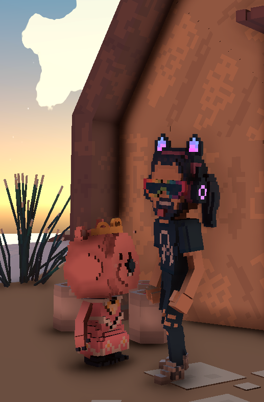 Crgriffin7's tweet photo. @TheSandboxGame I just finished my quest on Pororo experience on the #SandboxAlphaS3 for a chance to win a Season 3 Alpha Pass! Here I am with a cute Pororo. Check out my screenshot!

#Pororo https://t.co/yaXxl9jSjh