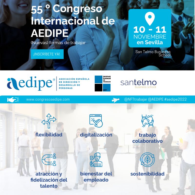 NFTtrabajar's tweet photo. l 55º Congreso de AEDIPE: 10 y 11 de noviembre en Sevilla (San Telmo Business School).
🎟️Inscríbete ya en https://t.co/vxIidNpW4D
⚠️ Atención: Plazas limitadas por aforo
Consulta el programa aquí: https://t.co/Cr6pRbRdw6 https://t.co/wM7GnOSjCI