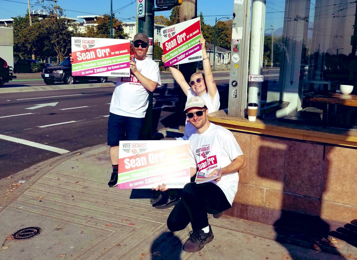 Hastings-Sunrise — our volunteers are amazing!! #VoteSocialist #vanelxn #vanelxn2022
#VancouverVotes