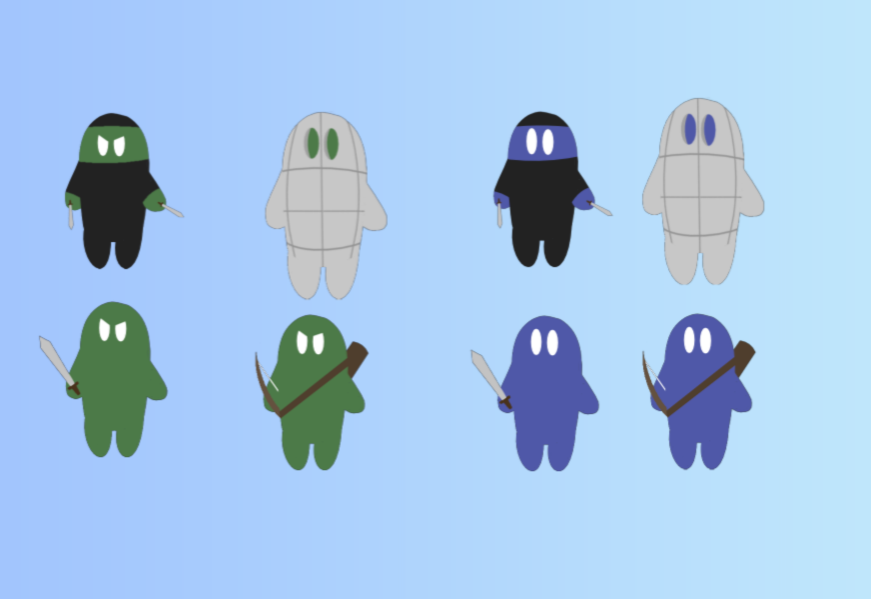 TheBestDreamSTU's tweet photo. Check out our 4 types of troops. Golem, assassins, archer and warriors green is the enemy while purple is the ally. #ThebestDefender #screenshotsaturday https://t.co/saLArw3Poz