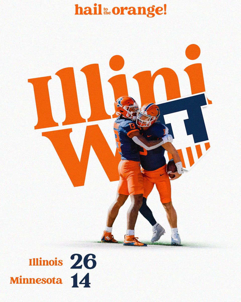 IlliniFootball's tweet image. Bound for bigger things.

#Illini // #HTTO // #famILLy
