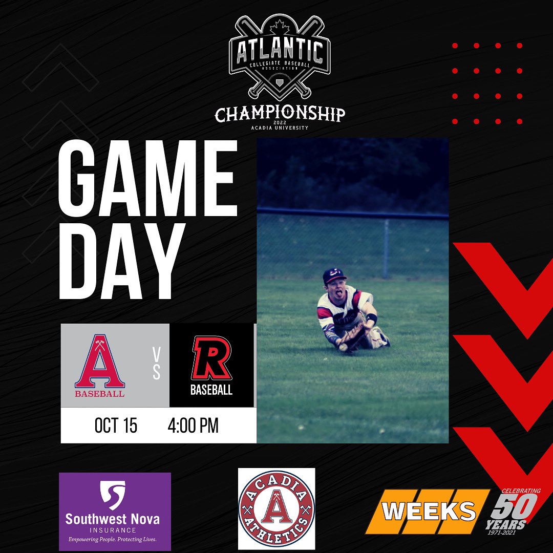 ACBA Championship! 

Axemen (0-2) face off against UNB (2-0).

Game can be watched on our Facebook Livestream.

Thank you to everyone who have supported us so far this year!

#GoAcadiaGo
#grit