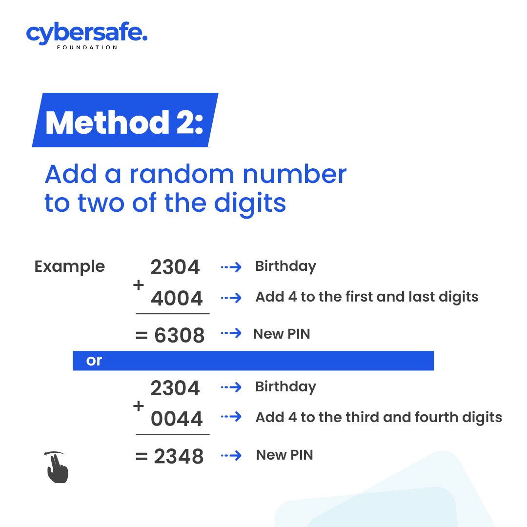 cybersafehq's tweet photo. Your birthday is often the most popular information after your name. It's in your SM bio and in that post where you wished yourself a HBD.

Why choose it for a 4-digit PIN when it's everywhere? Perhaps for memorability. 

Here's a tip to keep you safe while using your BD as a PIN https://t.co/DALC2JA6fN