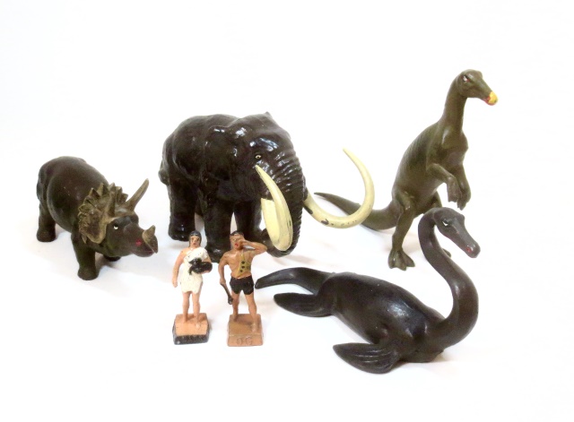OldToySoldier's tweet photo. Lot 302 Mignot Prehistoric Dinosaurs sold for $900! https://t.co/21eSdAiEPy
