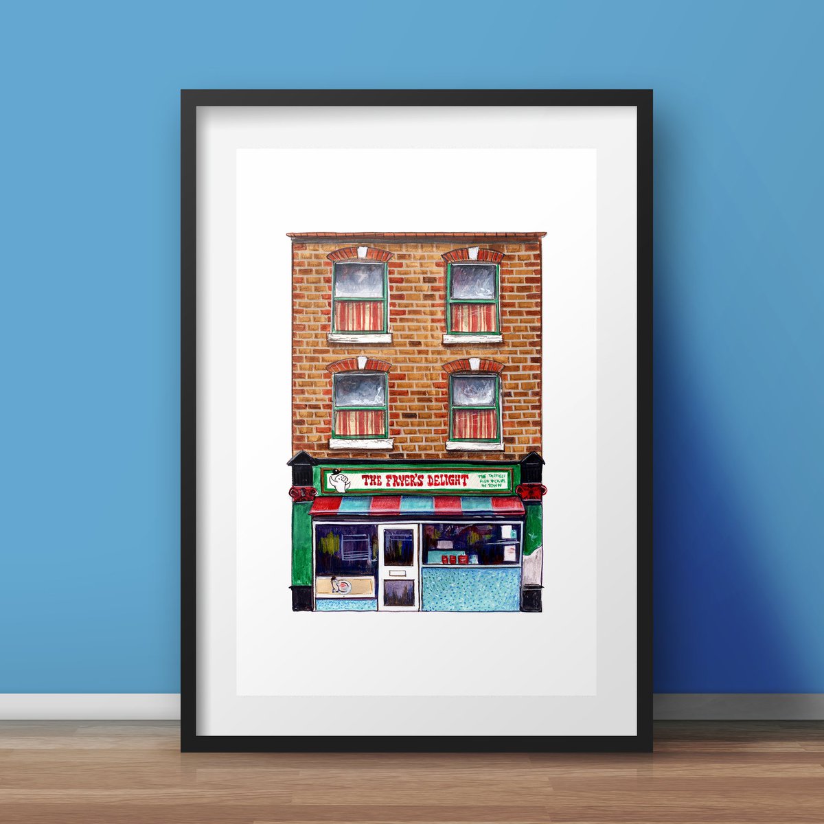 camberdesigns's tweet photo. One of central London's most authentic and tastiest fish and chip shops! The Fryer's Delight in Bloomsbury 😋 Prints available here:

https://t.co/aUuHjvXmVi

#bloomsbury #mylondonlife #londonart #illustrationoftheday #womenwhodraw #londonhomes #shopfrontsoflondon #gouache https://t.co/oVC74BjRUw