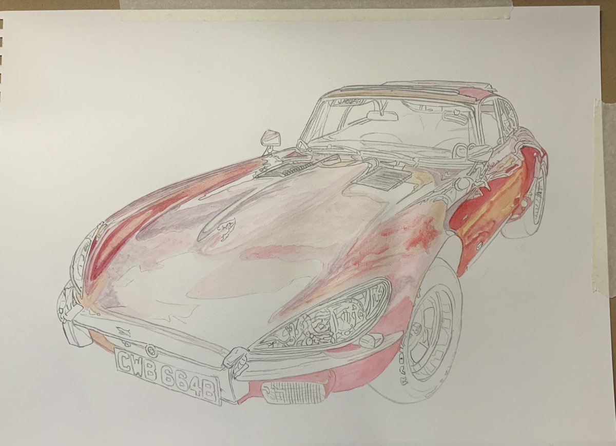 clicks_n_cars's tweet photo. Shiny, red car in progress. Looks #prettyinpink to me! ππ
@aohereng @Jaguar #carart #artist #addingcolour #watercolour #wip https://t.co/5sVgiD2hbF