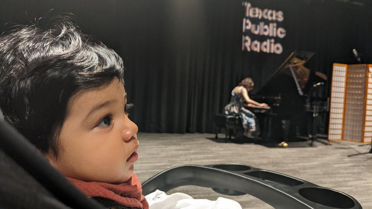 reginap_vp's tweet image. Mijo had his first live musical concert experience today at the Alvarez Theater inside the @TPRNews /@tprclassical station during @sanpedrocreek extension opening. #familyday #classybaby  @mkprz