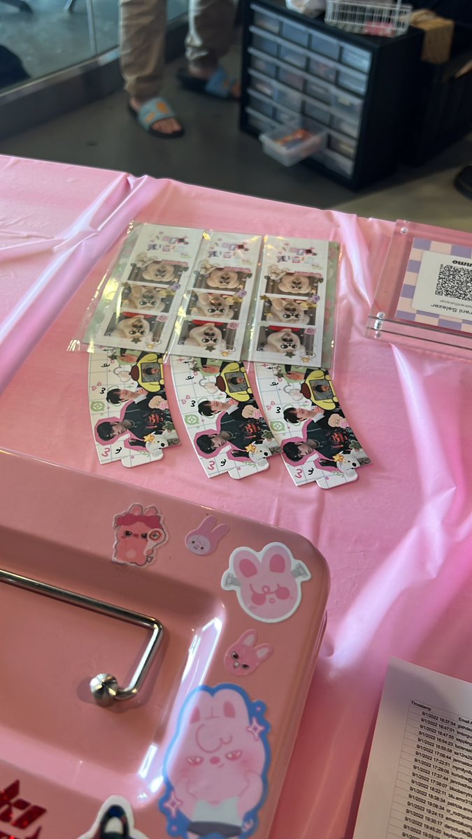 You can buy a tier at the cup sleeve table!