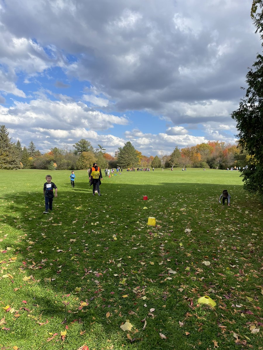 MrsAMacLeod's tweet photo. So much JOY as we all participated in @FJMcDonaldOCSB’s Terry Fox Run/Walk. Both 1/2 classes came together to listen to a story about Terry and his friend, Doug. We were inspired to take everything “one step at a time”! @Mrs_Shea1 https://t.co/hu7uRea8hm