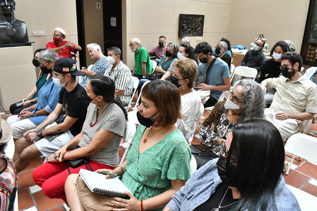 ciudadebayamon's tweet photo. Hoy desde el Museo de Arte Francisco Oller el Conversatorio: “Hilos ancestrales del legado” Obra de Imna Arroyo. #Graba2 #BayamónEsArte https://t.co/WxBqkpz72A