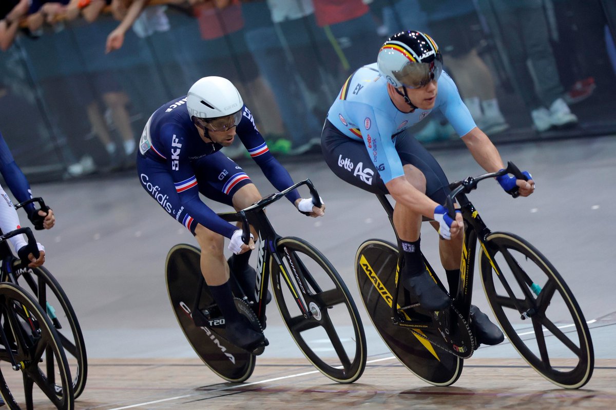 .@HestersJules concluded another glorious day for #BelgianCycling by finishing 10th in the Men's Omnium. #sqy2022 📷 Photo News