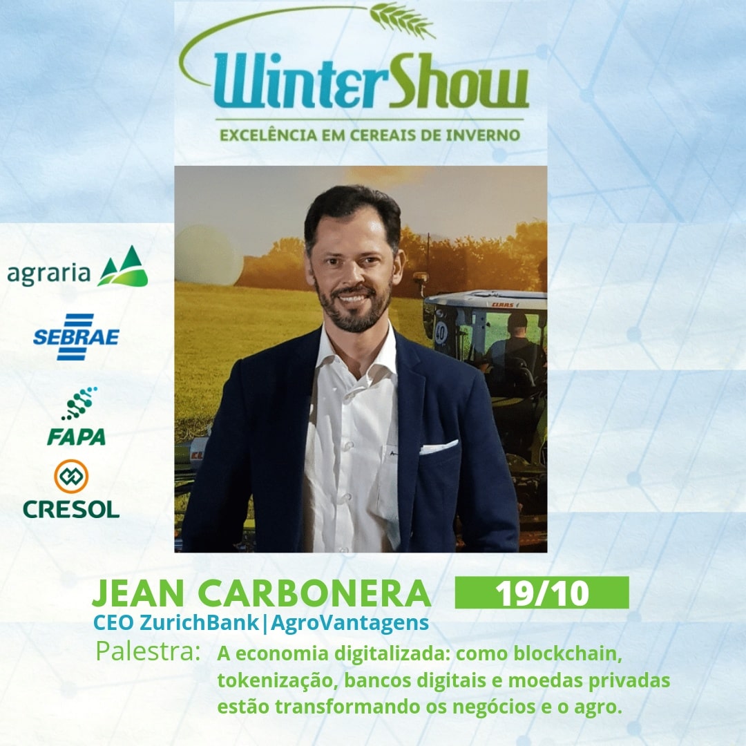 #blockchain #agrobonus #agronegocio #agrovantagens #wintershow #tokenização