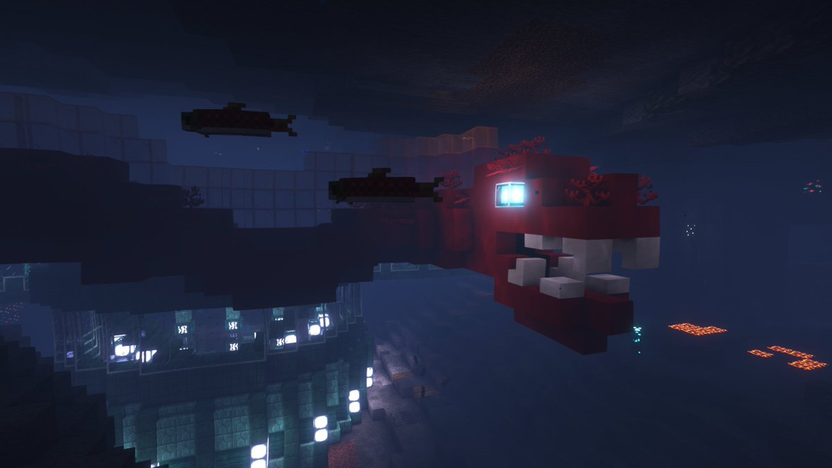 Polartt_'s tweet photo. Blocktober 2022 Day 15, Sea Monster!
Decided to build this one outside guarding the Evil Lair!
#blocktobermc #Minecraft #minecraftbuilds https://t.co/OWAOUpQuML