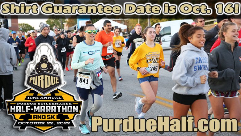 Tuxedo Brothers (@tuxedobrothers) on Twitter photo Still need to register for next Saturday's <a href="/PurdueHalf/">Purdue Half-Marathon</a> & #5K, presented by <a href="/MyFranciscan/">Franciscan Health</a>?? Do it by SUNDAY at 11:59pm! That is the last day to GUARANTEE YOUR SHIRT! Plus, our PRICES INCREASE ON MONDAY!
It takes just minutes! Go to PurdueHalf.com and signup NOW! Still need to register for next Saturday's <a href="/PurdueHalf/">Purdue Half-Marathon</a> & #5K, presented by <a href="/MyFranciscan/">Franciscan Health</a>?? Do it by SUNDAY at 11:59pm! That is the last day to GUARANTEE YOUR SHIRT! Plus, our PRICES INCREASE ON MONDAY!
It takes just minutes! Go to PurdueHalf.com and signup NOW!