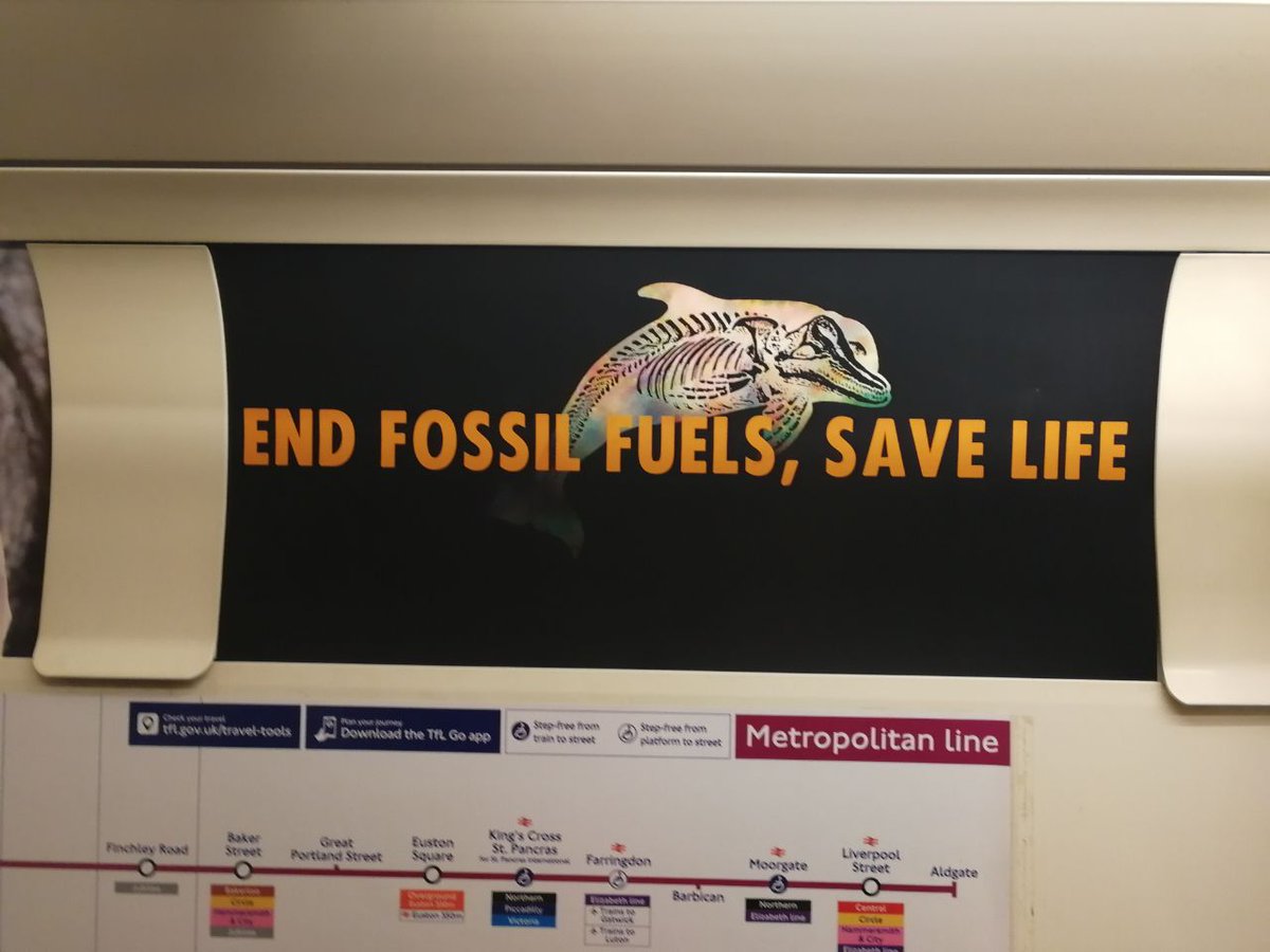 After the #FestivalofResistance rebels from Paint The Streets hit the Tube for a little subvertising, replacing adverts that encourage consumerism &amp; conformity with messages of truth &amp; beauty.